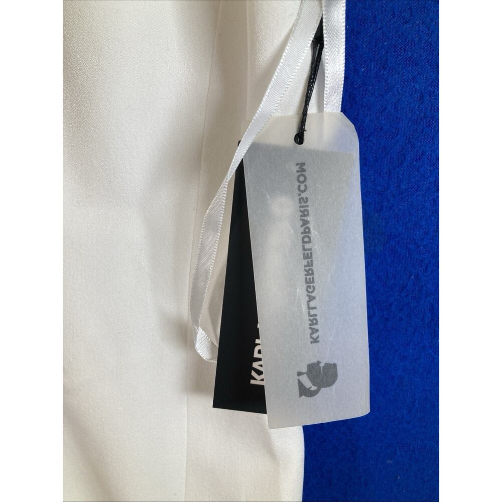 Karl Lagerfeld Paris White Sleeveless Sheath Dress NWT Size 4 - Picture 8 of 16